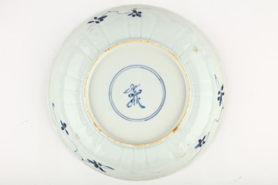 Lot 27 - A SET OF SIX CHINESE BLUE AND WHITE DISHES....