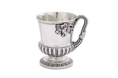 Lot 322 - A George IV antique sterling silver...