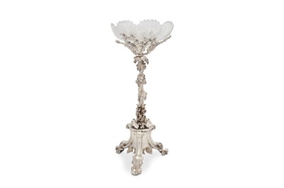 Lot 207 - A Victorian silver plated centrepiece,...
