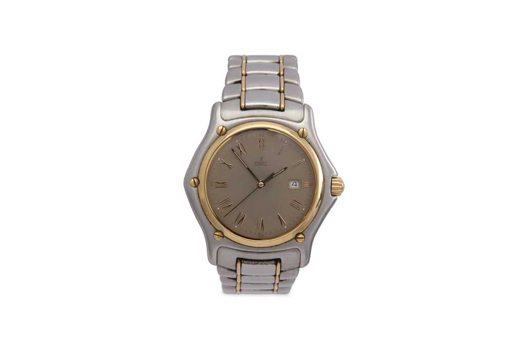 Lot 339 - EBEL. A STAINLESS STEEL AND GOLD QUARTZ...