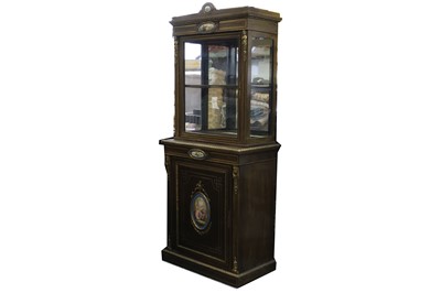 Lot 736 - A 19th Century French ebonised and gilt metal...