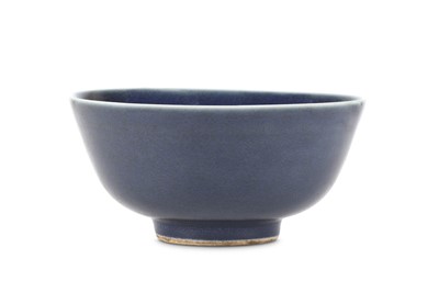 Lot 337 - A CHINESE BLUE-GLAZED BOWL. Qing Dynasty....