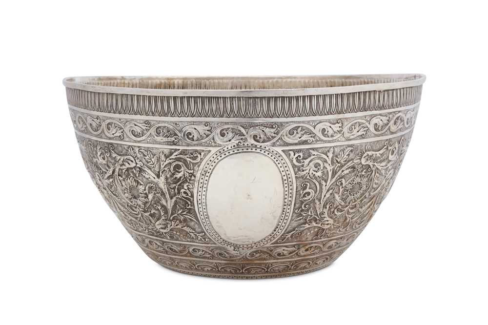 Lot 332 - A large 19th century Indian silver...