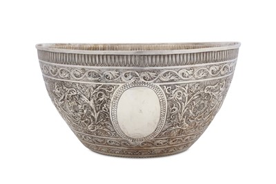 Lot 332 - A large 19th century Indian silver...