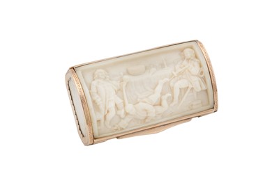 Lot 50 - A mid-18th century ivory and gold mounted...