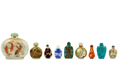 Lot 288 - A collection of Chinese snuff bottles, 19th...