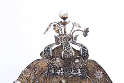 Lot 348 - Judaica – A fine Victorian antique parcel-gilt...