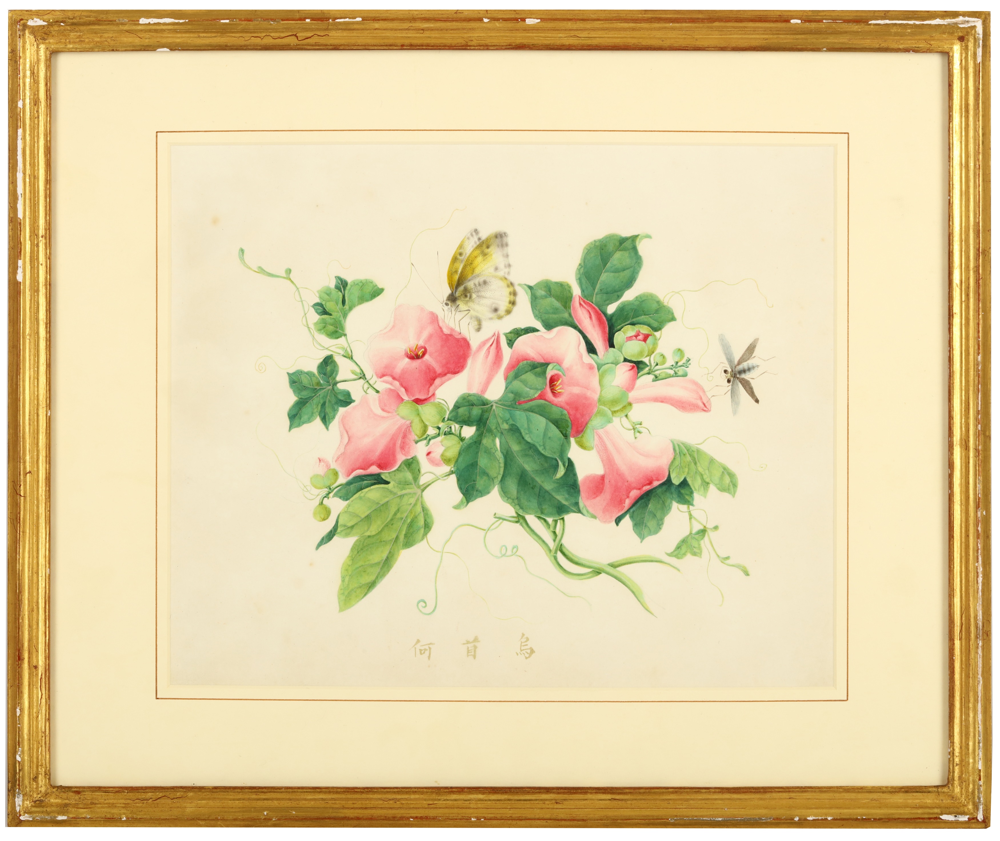 Lot 625 - FOUR CHINESE BOTANICAL PAINTINGS.