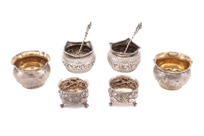 Lot 164 - A mixed group of Victorian antique sterling...