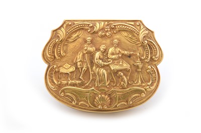 Lot 55 - An early 19th century German gold snuff box,...