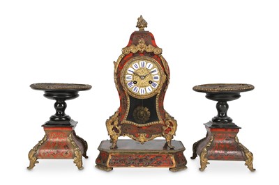 Lot 116 - A THIRD QUARTER 19TH CENTURY FRENCH 'BOULLE'...