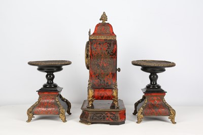 Lot 116 - A THIRD QUARTER 19TH CENTURY FRENCH 'BOULLE'...