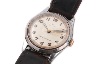 Lot 273 - ROLEX. A STAINLESS STEEL MANUAL WIND...
