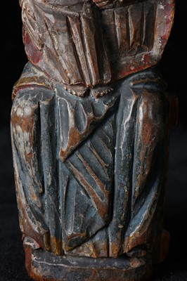 Lot 1 - A 15TH CENTURY SOUTH GERMAN CARVED AND...