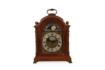 Lot 218 - A GEORGE III STYLE WALNUT AND BRASS MOUNTED...