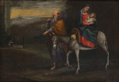 Lot 26 - FERRARESE SCHOOL, CIRCA 1600 Flight into Egypt...