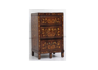Lot 761 - An early 19th Century Dutch walnut and floral...