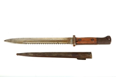 Lot 45 - Rare WW1 era SG 1884/98 Mauser sawback bayonet...