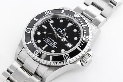Lot 383 - ROLEX. A GENTS STAINLESS STEEL AUTOMATIC...