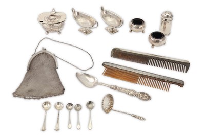 Lot 307 - A mixed group of sterling silver items...