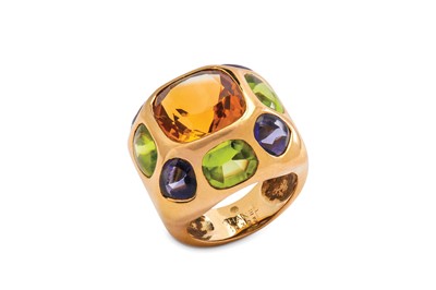 Lot 145 - A gem-set 'Coco' ring, by Chanel, circa 1995...