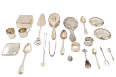 Lot 313 - A mixed collection of silver items, mainly...