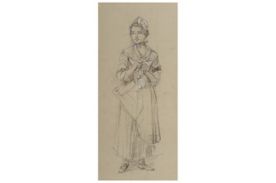 Lot 124 - EYRE CROWE ARA (BRITISH 1824-1910) Study of a...