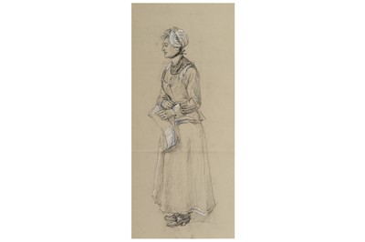 Lot 124 - EYRE CROWE ARA (BRITISH 1824-1910) Study of a...