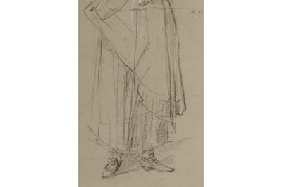 Lot 124 - EYRE CROWE ARA (BRITISH 1824-1910) Study of a...