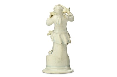 Lot 105 - A RARE STAFFORDSHIRE PEARLWARE MODEL OF A...