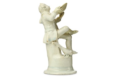 Lot 105 - A RARE STAFFORDSHIRE PEARLWARE MODEL OF A...