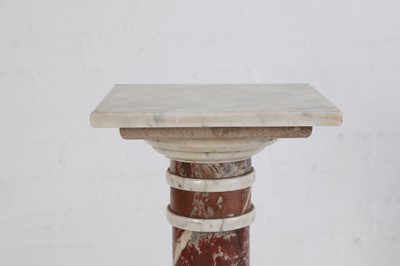 Lot 71 - A LATE 19TH CENTURY FRENCH COLOURED MARBLE...