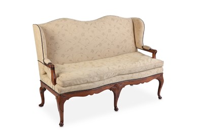 Lot 167 - A MID 18TH CENTURY FRENCH WALNUT UPHOLSTERED...