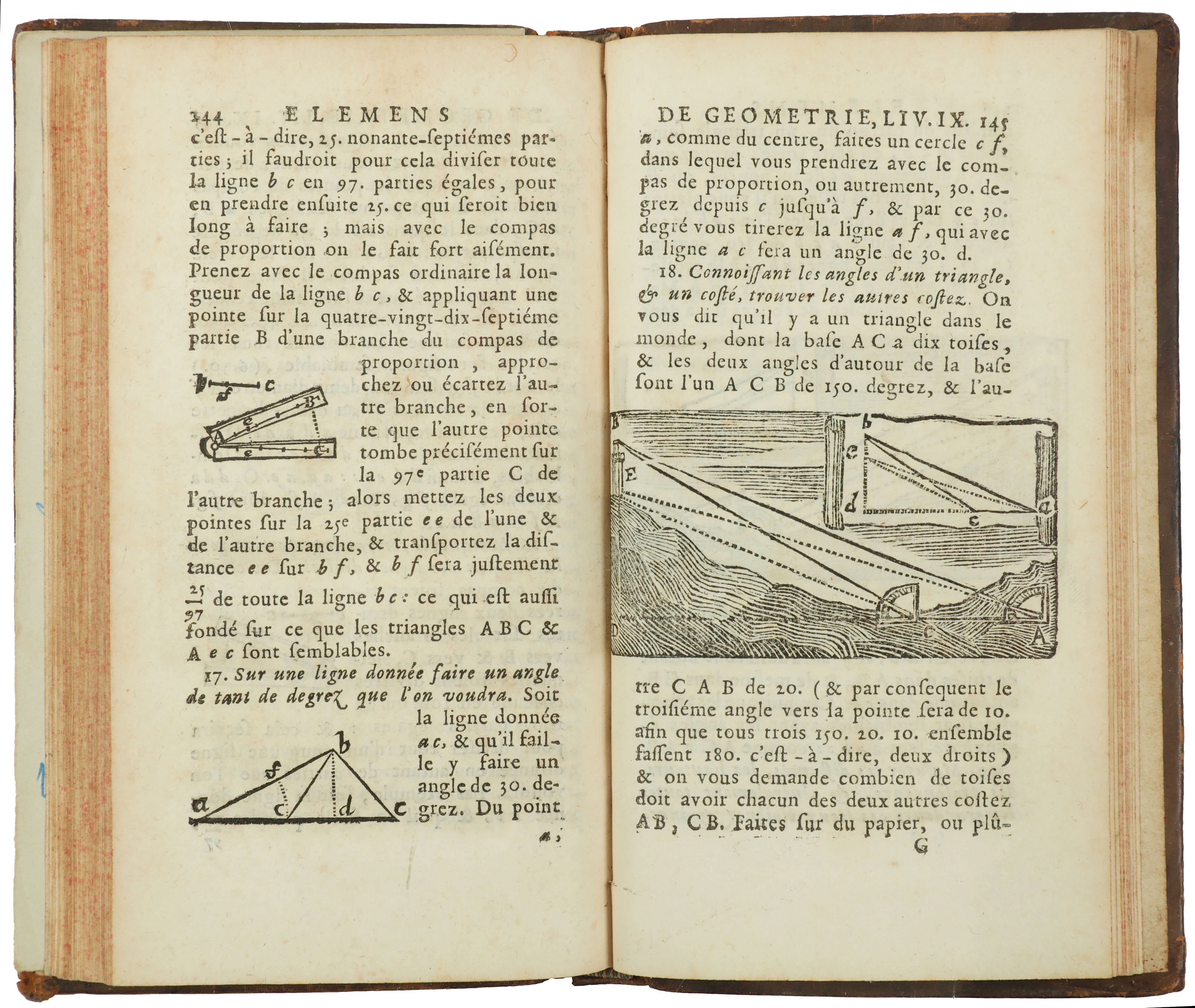 Lot 44 Pardies (Ignace Gaston) Elemens de geometrie,