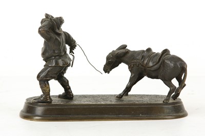 Lot 224 - A 19TH CENTURY FRENCH BRONZE MODEL OF A...