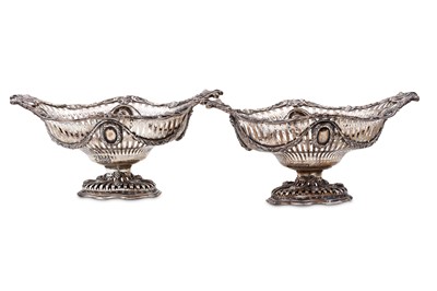 Lot 261 - A pair of Victorian sterling silver sweets...