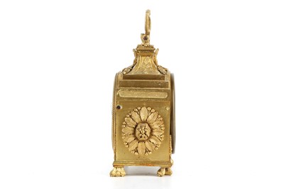 Lot 190 - A LATE 19TH CENTURY FRENCH GILT BRONZE PENDULE...