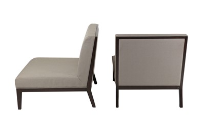 Lot 668 - A pair of contemporary lounge chairs, each...