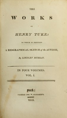 Lot 117 - Literature.- Murray (Lindley) The Works of...