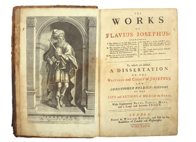 Lot 111 - Josephus (Flavius) The Works of Flavius...