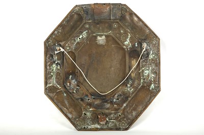 Lot 50 - A 17TH CENTURY FLEMISH REPOUSSE BRASS WALL...