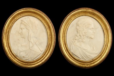 Lot 53 - A PAIR OF EARLY 18TH CENTURY FRENCH MARBLE...
