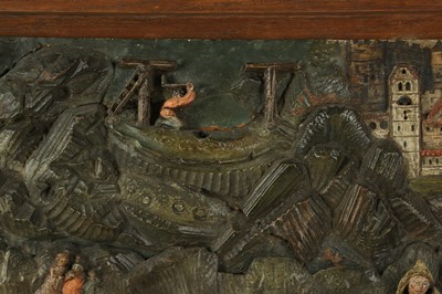 Lot 2 - A LARGE EARLY 16TH CENTURY FRENCH CARVED WOOD...