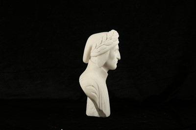 Lot 81 - A 19TH CENTURY ITALIAN MARBLE BUST OF DANTE...
