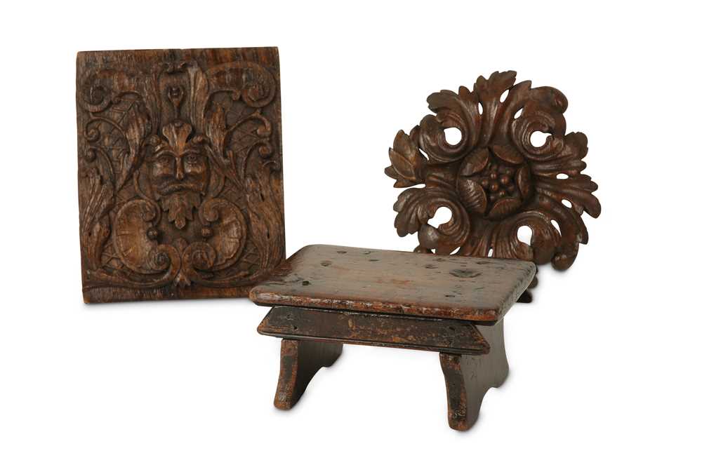 Lot 45 - A 17TH CENTURY CARVED OAK RELIEF DEPICTING THE...