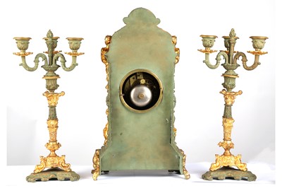 Lot 118 - A LATE 19TH CENTURY PAINTED AND GILT METAL...