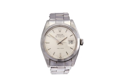 Lot 351 - ROLEX. A STAINLESS STEEL AUTOMATIC BRACELET...