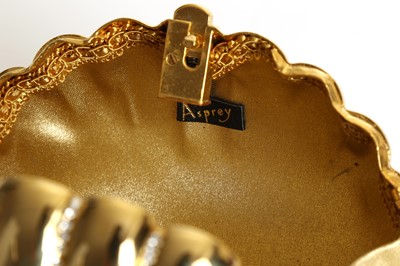 Lot 216 - Asprey Shell Minaudiere, gold plated with...
