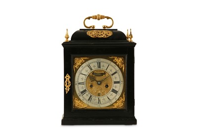 Lot 201 - A QUEEN ANNE PERIOD EBONISED AND BRASS MOUNTED...