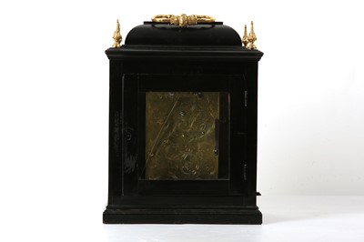 Lot 201 - A QUEEN ANNE PERIOD EBONISED AND BRASS MOUNTED...